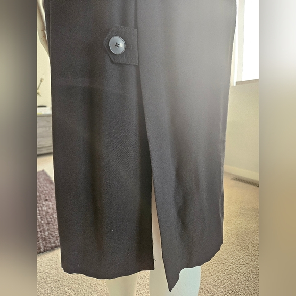 EUC Size S ZARA Black Trench Coat - Picture 7 of 11